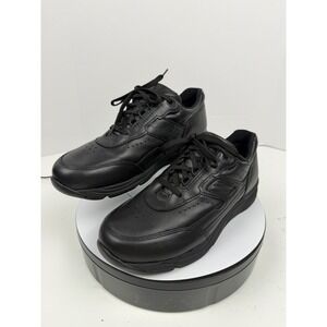 SAS Orthopedic Arch Support Black Leather Lace Up Walking Shoes Women's 9 Wide